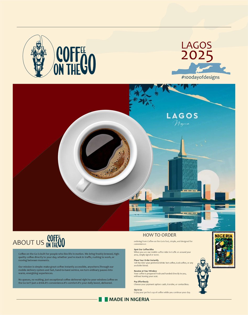Holaoflagos's tweet image. Day 1 of many days to come
COFFEE ON THE GO Lagos news edition
#100daysofdesign @Oreva_robor 
x.com/Oreva_robor/st…