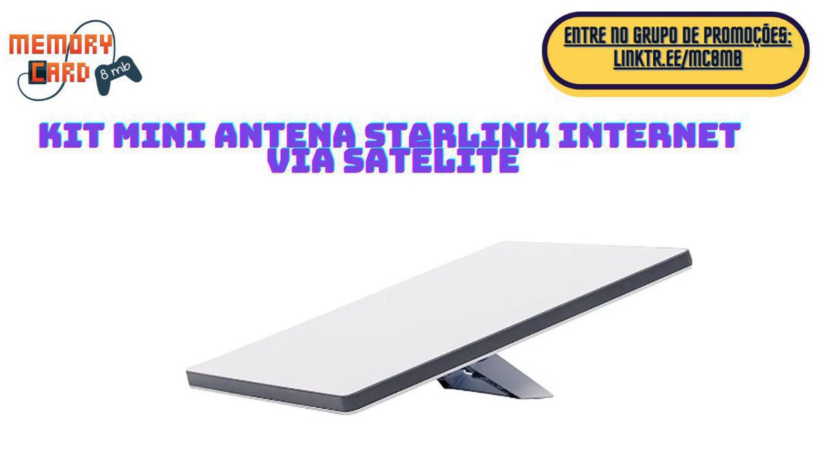 MC8MB's tweet image. Antena de Internet Via Satélite Starlink Mini

Cupom: BLACKAFF04 ou AEBRBF4
R$ 587,00 à vista

tidd.ly/44pEUlA
____

✔️ Grupo de Promoções do Memory Card:
linktr.ee/mc8mb