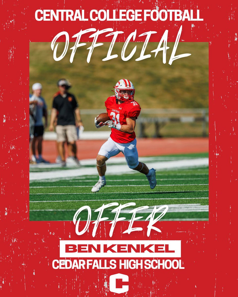 ben_kenkel's tweet photo. Had a great conversation with @CoachTimLydon last night, and I’m blessed to have received my 2nd offer from @CentralCollege. https://t.co/duAYnV8jNR