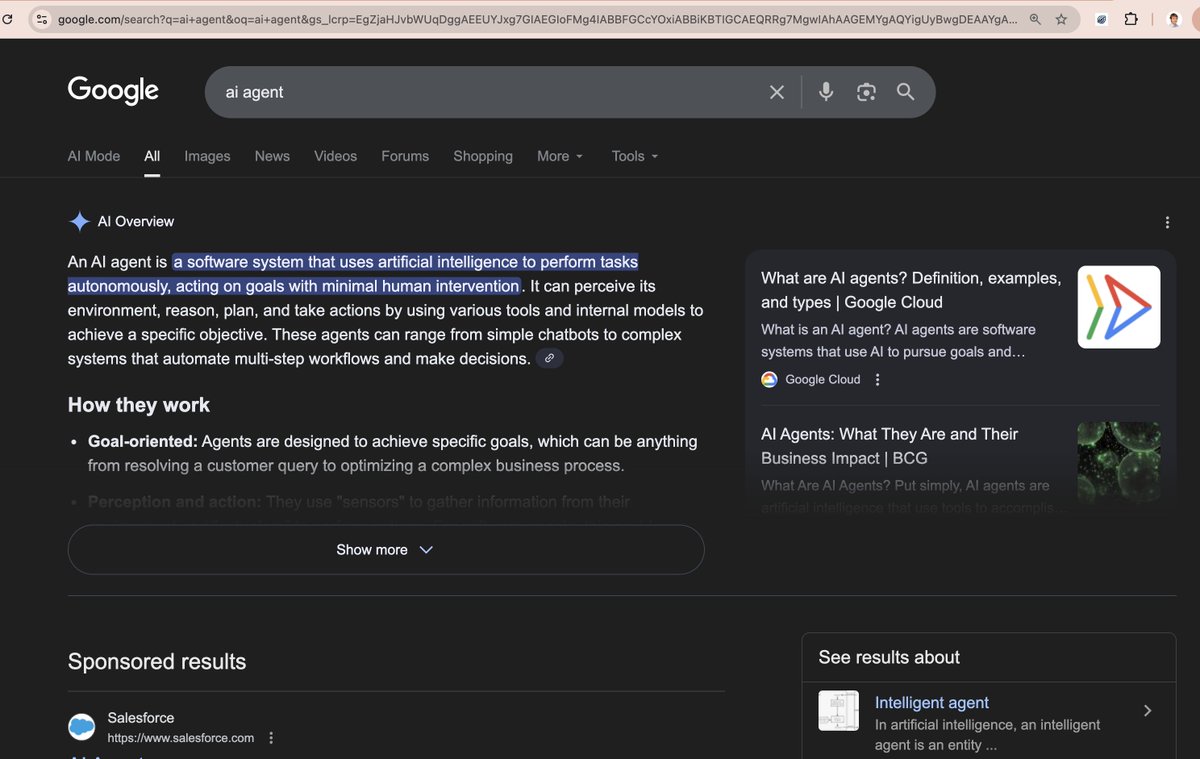 Google has a great opportunity to improve their AI mode search and make it more inline to their search results like 𝕏 does it with the grok button in each post