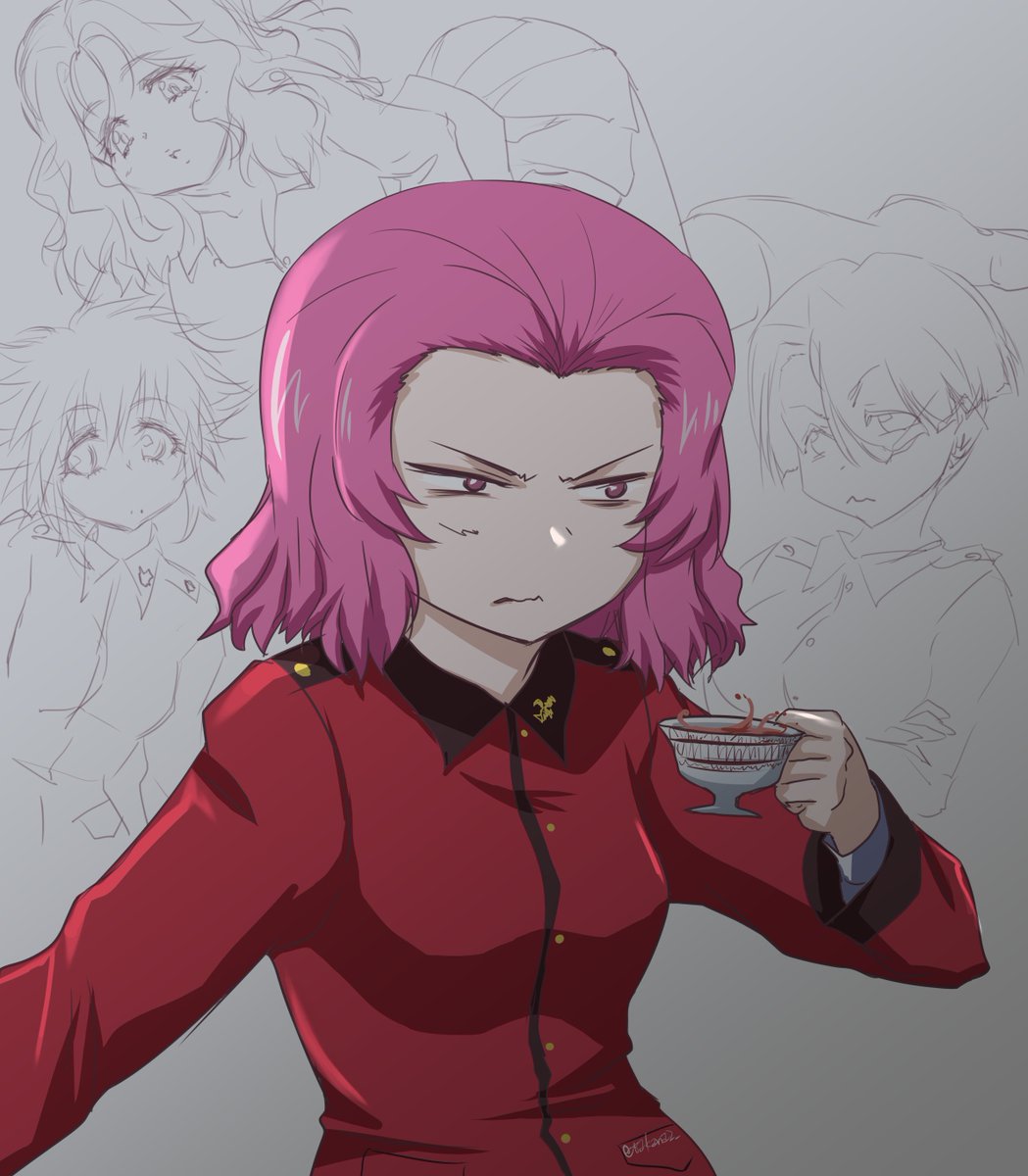 ローズヒップ(ガルパン) 「#ローズヒップ生誕祭2025 #ローズヒップ生誕祭 過去絵だけど、ローズヒップあ」|鷹那２号のイラスト