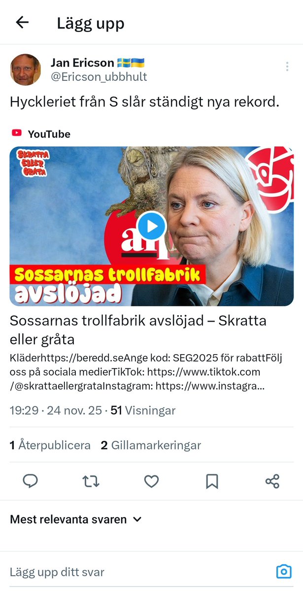 Stoppa nazifieringen av Sverige. tweet media