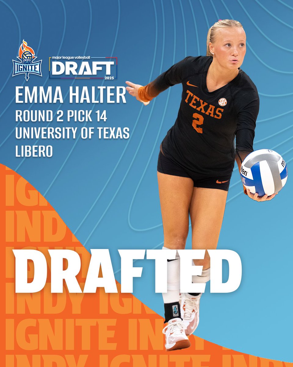 IndyIgniteVB's tweet image. Indiana made. Indiana drafted.
Welcome home, Emma Halter

#MLVDraft