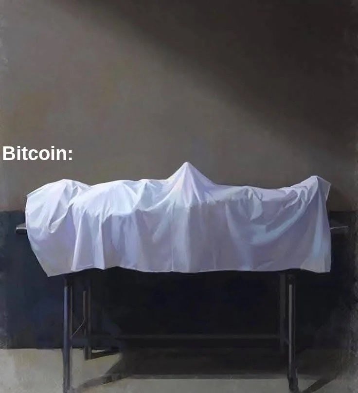 Cryptotea's tweet image. “Bitcoin is dead”