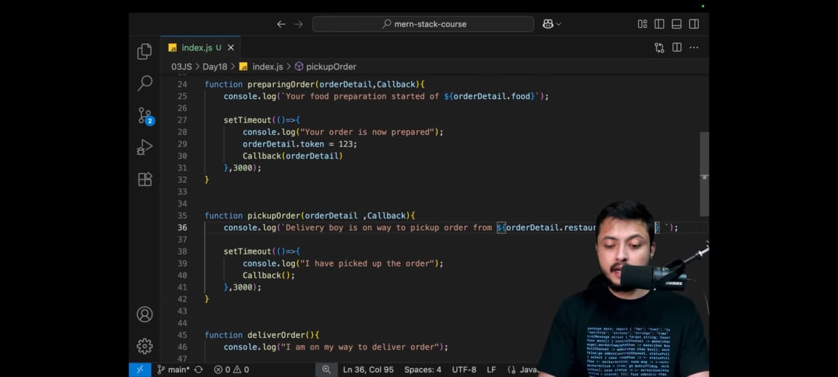 MuhammdSal22's tweet image. Day 32 of the Defense Challenge!

Today I learned about the call back hell in JS. How callback functions help to control the abnormal behavior of JS and how these callbacks, make code look like a staircase that goes straight into hell.😅

#JavaScript #WebDevelopment #CoderArmy