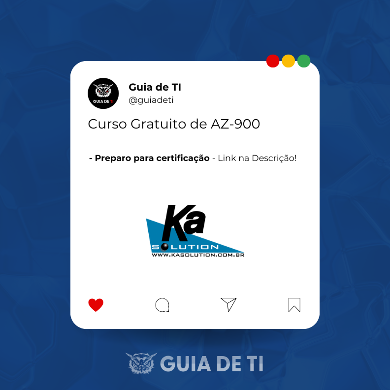 guiadeti's tweet image. Curso de Azure Fundamentals (AZ-900) Gratuito da Ka Solution

guiadeti.com.br/noticias/curso…

Curso gratuito AZ-900 da Ka Solution: 8h de conteúdo oficial Microsoft para iniciar no Azure e receber certificado.
