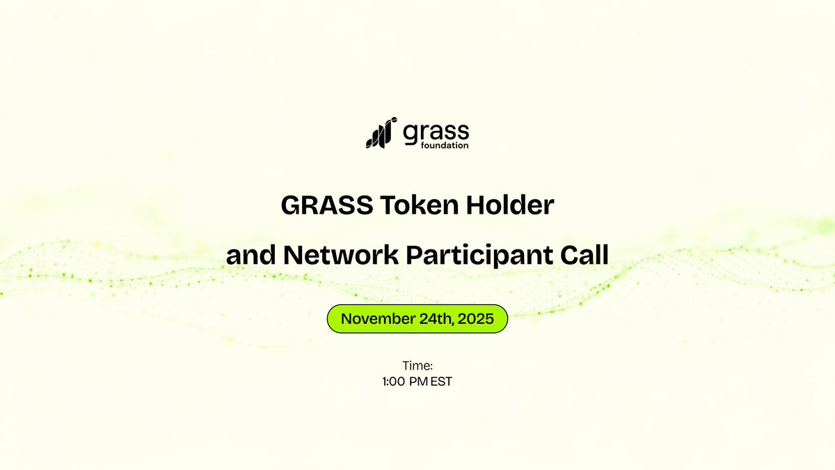 🚨 The GRASS Token Holder &amp; Network Participant Call has successfully concluded! 🌱 

$GRASS Season 2 Airdrop Officially Update 😱 

Thanks to everyone who joined today 🙌
I also joined the call myself, and here are the key insights I learned 👇
💰 GRASS generated $12.5M profit