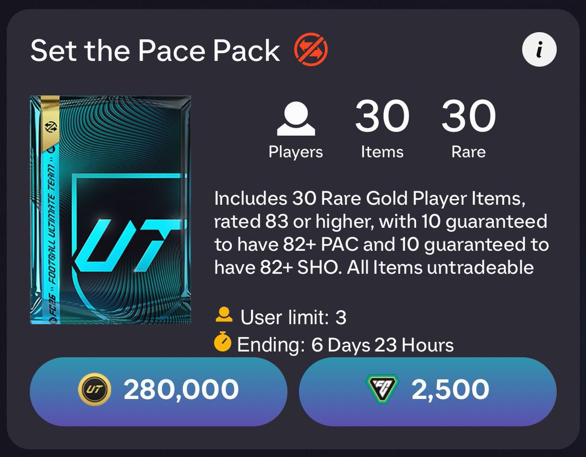 KillerFutCoins's tweet photo. 🚨 HUGE 280K 83x30 Pack GIVEAWAYYY🔥🔥🔥

Who wants to open this pack for FREE? 

• ✅ Like + RT
• ✅ Comment console 
• ✅ Follow me @KFutCoins 

WINNER ANNOUNCED IN 48 HOURS !  Good Luck! 🍀 https://t.co/zXd1rPkyrA
