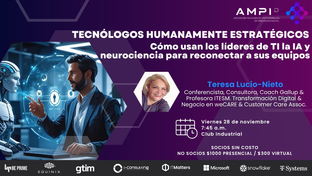 AMPI_MTY's tweet photo. ¿Sabías que 1 de cada 3 profesionales siente que su líder no le da la autonomía necesaria? 
Cuando un líder inspira confianza, el compromiso del equipo se duplica. 
📅 Noviembre 28
🕒 7:45 a.m.
📍 Club Industrial
🔗 Registro: https://t.co/3dYVqdFyUY

#SomosAMPID #LiderazgoDigital https://t.co/BWtrffRwZM