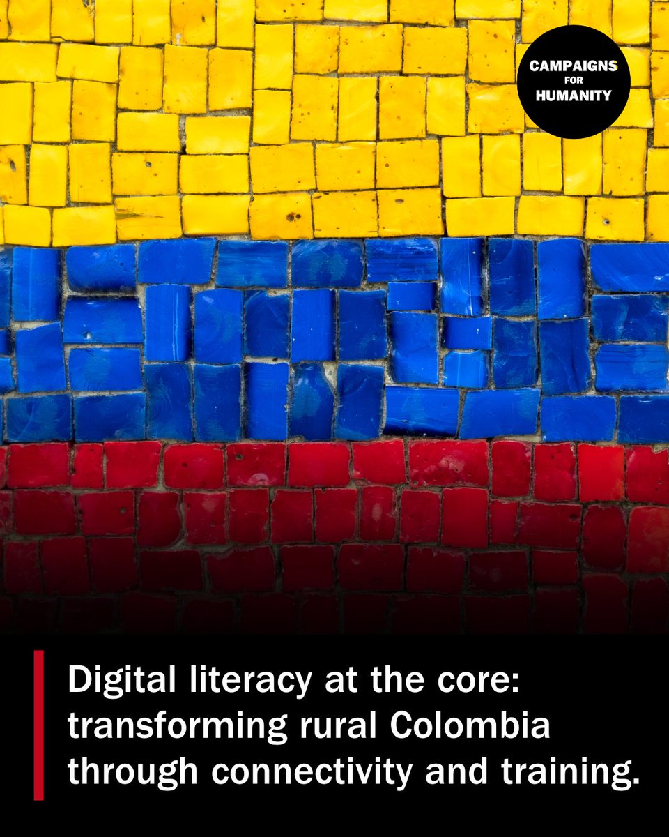 Camps4Humanity's tweet image. Bridging the connectivity gap remains a national priority. Rural communities in Colombia are gaining new opportunities thanks to programs focused on increasing internet access, training young people in digital skills, and supporting local entrepreneurship.

Explore how digital…