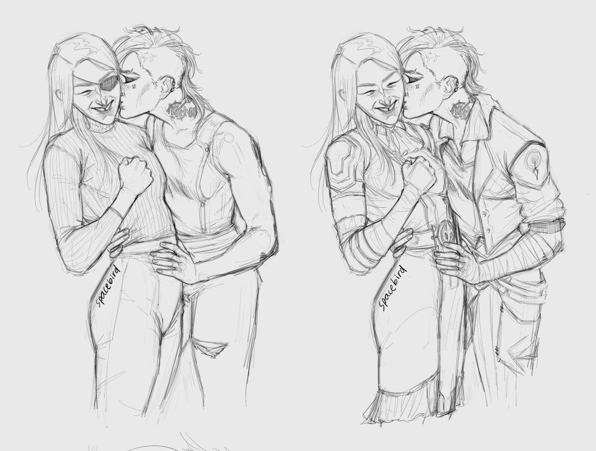 spacebird_art's tweet image. I’m late but I needed to post something for them, even if it’s an old one #caitvi #2025凯蔚48h #arcane