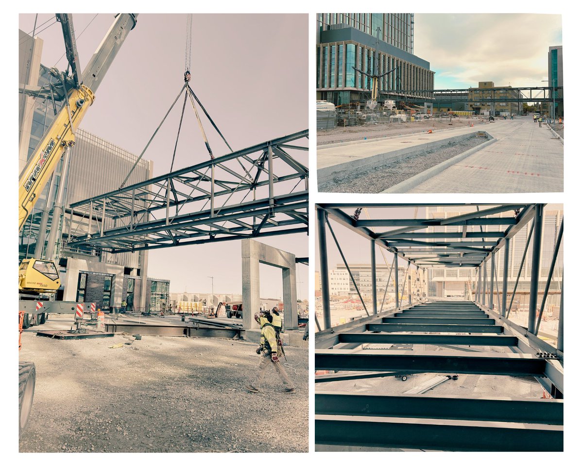 CompStructural's tweet image. CSC had the privilege to engineer the lifting plan for the IUH pedestrian bridges over Capitol Ave &amp;amp; 14th St — from optimizing lift points to designing lifting lugs and verifying truss capacity. 💪🏗️
#StructuralEngineering #Construction