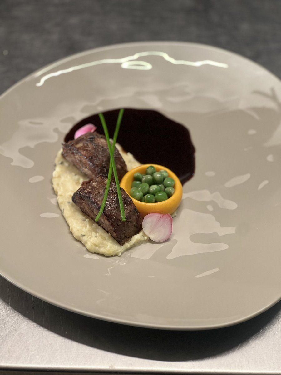 Some of the plates on the pass from my 10 day adventure on a shoot. Composition advice from head of branding &amp; design, execution &amp; plating by me (except for the dessert, I only suggested a few tweaks to that one) 

Anyone want to know what the dishes are?