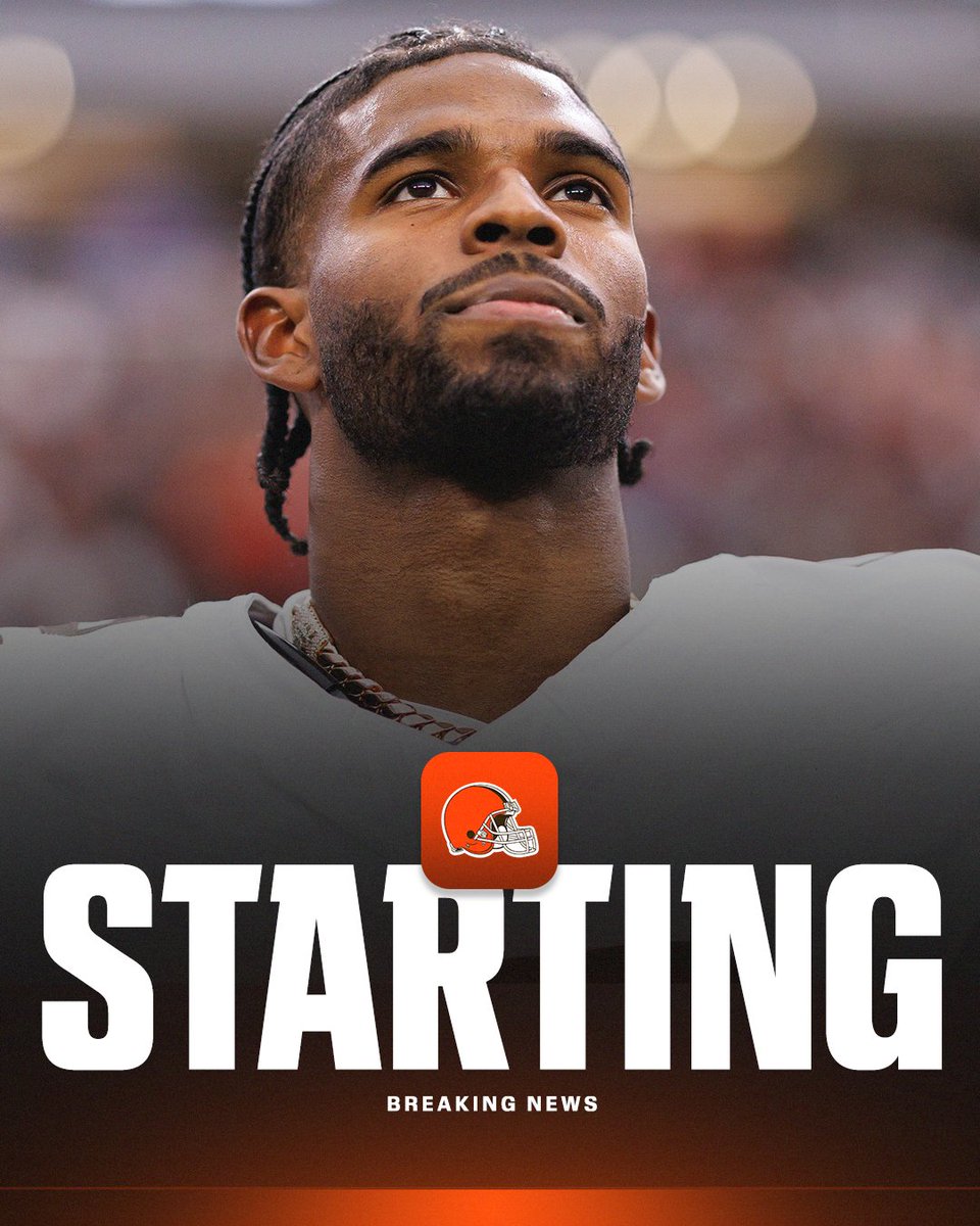 espn's tweet image. Breaking: The Browns are naming Shedeur Sanders as their starting QB this week vs. 49ers, according to head coach Kevin Stefanski.

Dillon Gabriel has cleared concussion protocol, but Sanders will start.
