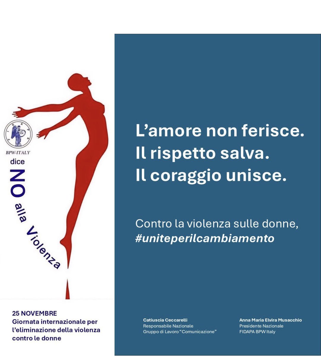 25 novembre “Contro  la violenza sulle donne”.
