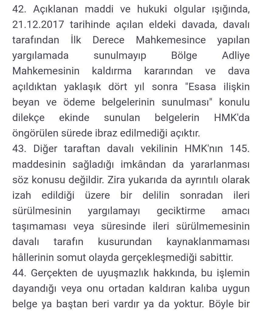 emrahztrk5's tweet image. Yargıtay Hukuk Genel Kurulu 

(Vekalet ücreti alabilmek adına ödeme belgesini BİLEREK geç sunan İşveren vekillerini üzecek o karar)

İlk Derece Mahkemesince yapılan yargılamada sunulmayıp Bölge Adliye Mahkemesinin kaldırma kararından ve dava açıldıktan yaklaşık dört yıl sonra…