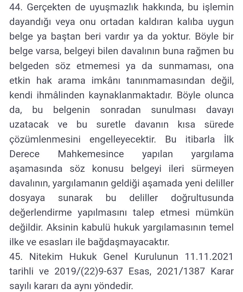 emrahztrk5's tweet image. Yargıtay Hukuk Genel Kurulu 

(Vekalet ücreti alabilmek adına ödeme belgesini BİLEREK geç sunan İşveren vekillerini üzecek o karar)

İlk Derece Mahkemesince yapılan yargılamada sunulmayıp Bölge Adliye Mahkemesinin kaldırma kararından ve dava açıldıktan yaklaşık dört yıl sonra…