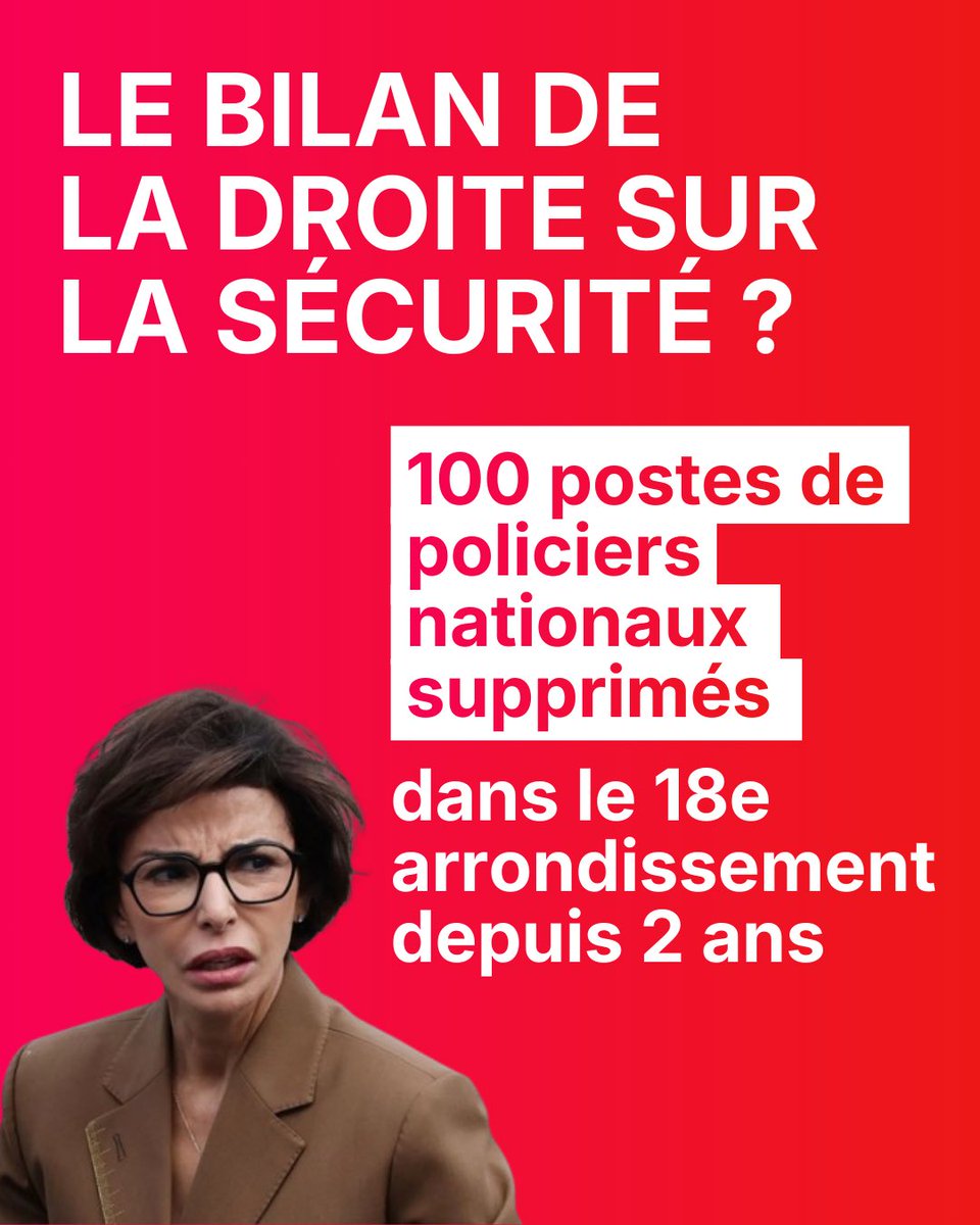 <a href="/datirachida/">Rachida Dati ن</a> Les habitants du 18e sont ravis (non) d’apprendre que vous savez où se situe leur quartier. Ils auraient davantage besoin des 100 policiers nationaux que votre gouvernement a supprimés en 2 ans dans le 18e. 

Votre réponse ? Un sweat et une vidéo demago et stigmatisante.