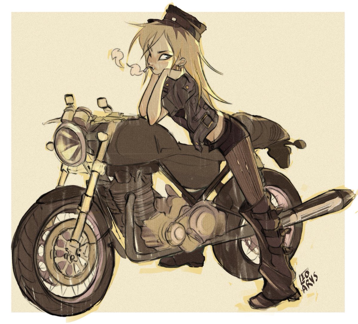 🛵 
#art #oc #motorcycle #DigitalArt