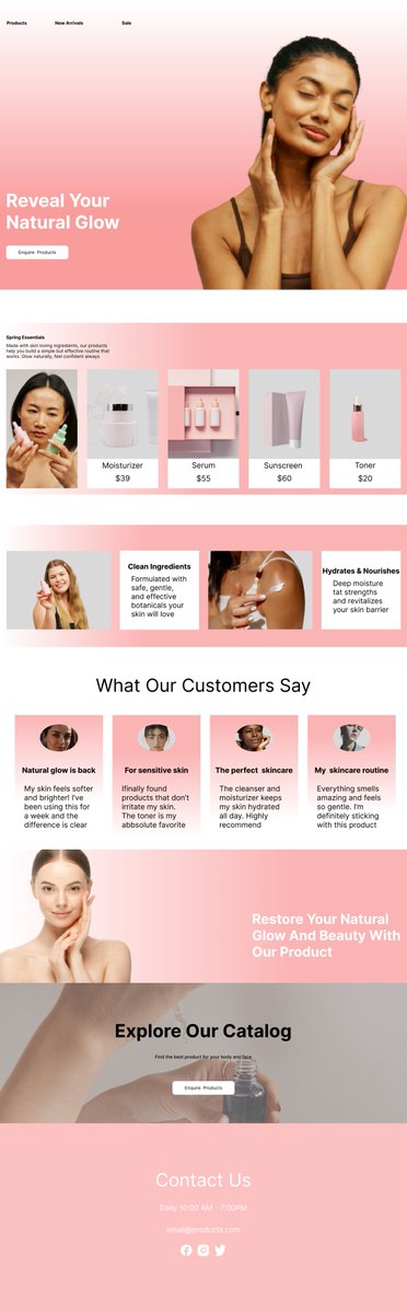 iamjessiecarh's tweet image. Exploring soft aesthetics in UI design.
Here&apos;s my latest landing page layout.

Feedback is welcome!