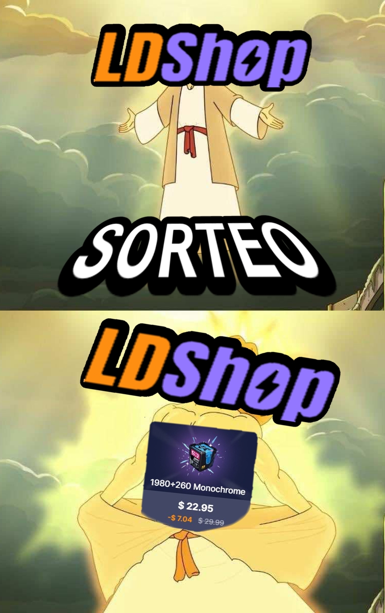 MomazosZenless's tweet image. SORTEO 🎉
1 PAQUETE DE 1980 PELÍCULAS!
Reglas:
-Seguirme y a @LDShop_Official
-Dar like y Rt al post
-Registrate en LD shop

Dinámica
Cuéntanos cuál personaje vas a sacar está versión 

Ganador
30/11/2025
Y muchas gracias a @LDShop_Official
LINK DE LDSHOP
chain.ldshop.gg/T4EQwTwvA