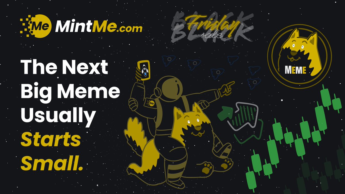 MintMe gives you the tools to turn your joke, concept, or character into a real token. And if you’re thinking of launching soon… you’ll like what’s coming this Black Friday 😉
#MintMe #crypto #blockchain #DeFi #AIAgents