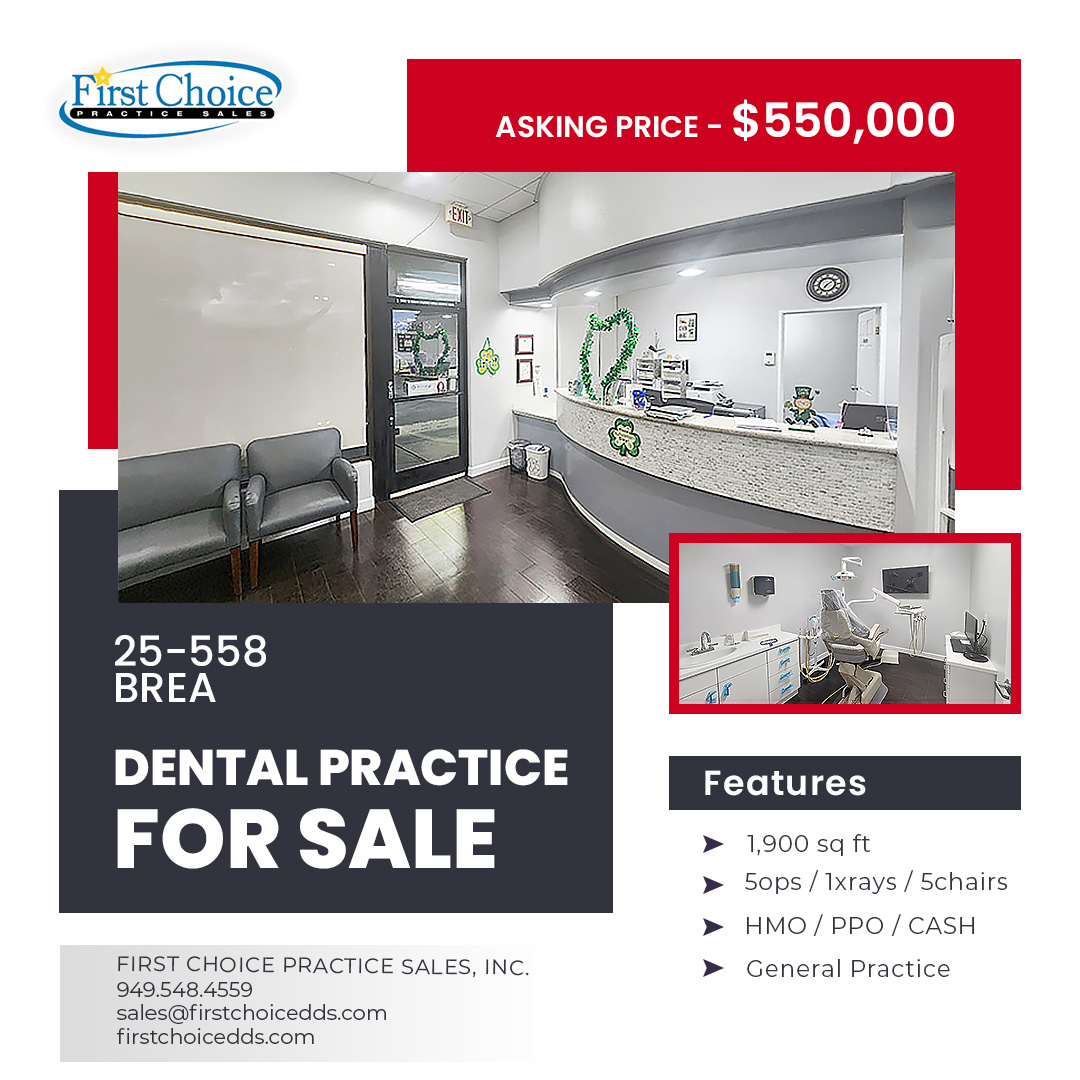 FirstChoicePS's tweet image. 🦷 Dental Practice for Sale – Brea, CA
Prime Orange County location, modern operatories &amp;amp; loyal patient base. Perfect for dentists ready to grow their career &amp;amp; business.

👉 Learn more: firstchoicedds.com/dental-office-…

First Choice Practice Sales, Inc.
949-548-4559 |…