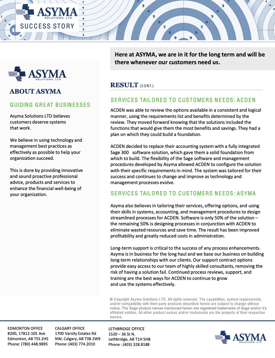 Customer Success Spotlight with Acden. 🔍

We streamlined workflows, eliminated duplicate entry, and uncovered more than $540K in potential savings with an integrated <a href="/Sage_Canada/">Sage Canada</a> 300 system built for long-term growth.

Read the full case study below.