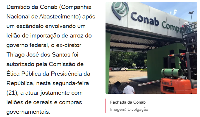 É tanto escândalo no governo petista que a gente vai até esquecendo. Quando o Rio Grande do Sul estava embaixo d'água e uma das únicas fontes de renda era o arroz já colhido, Lula quis importar arroz superfaturado. Foi graças às redes sociais que o negócio não saiu.