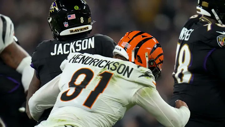 DocStripes's tweet image. Trey Hendrickson is the only player on the Bengals with more than 1 career sack against the Ravens.

He is confirmed OUT for Thursday&apos;s matchup.