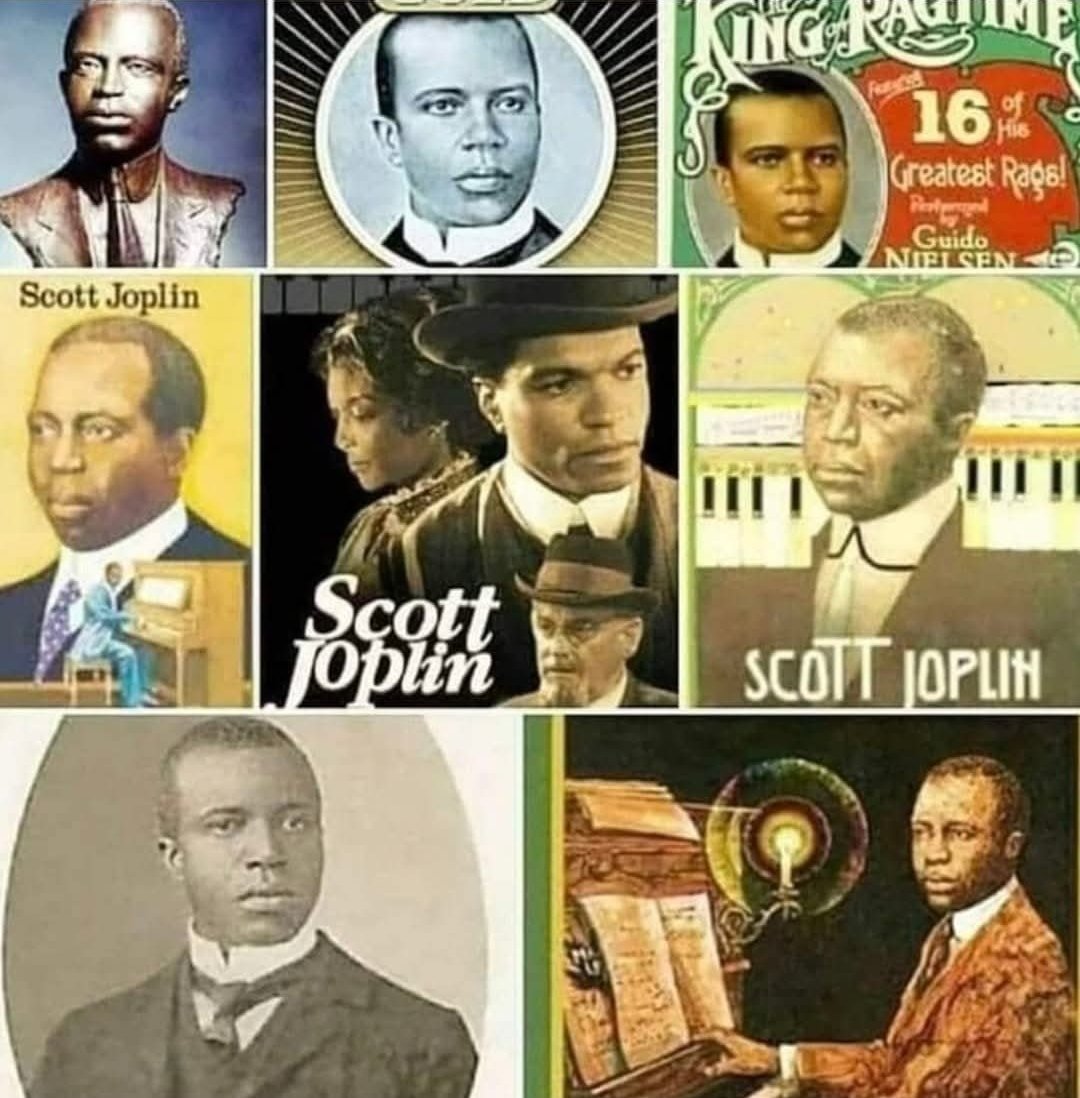 JamesCBGray's tweet image. On this date November 24th in the year 1867 Scott Joplin was born in Texarcan,Texas.Joplin was an African-American composer and pianist. Joplin achieved fame for his ragtime compositions, and was later titled "The King of Ragtime".

#scottjoplin