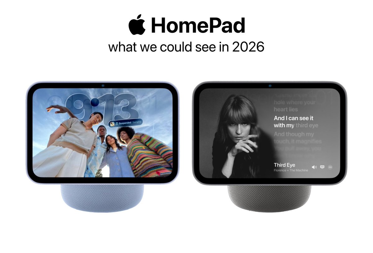 theapplecycle's tweet image. The HomePad could be so fun in 2026!