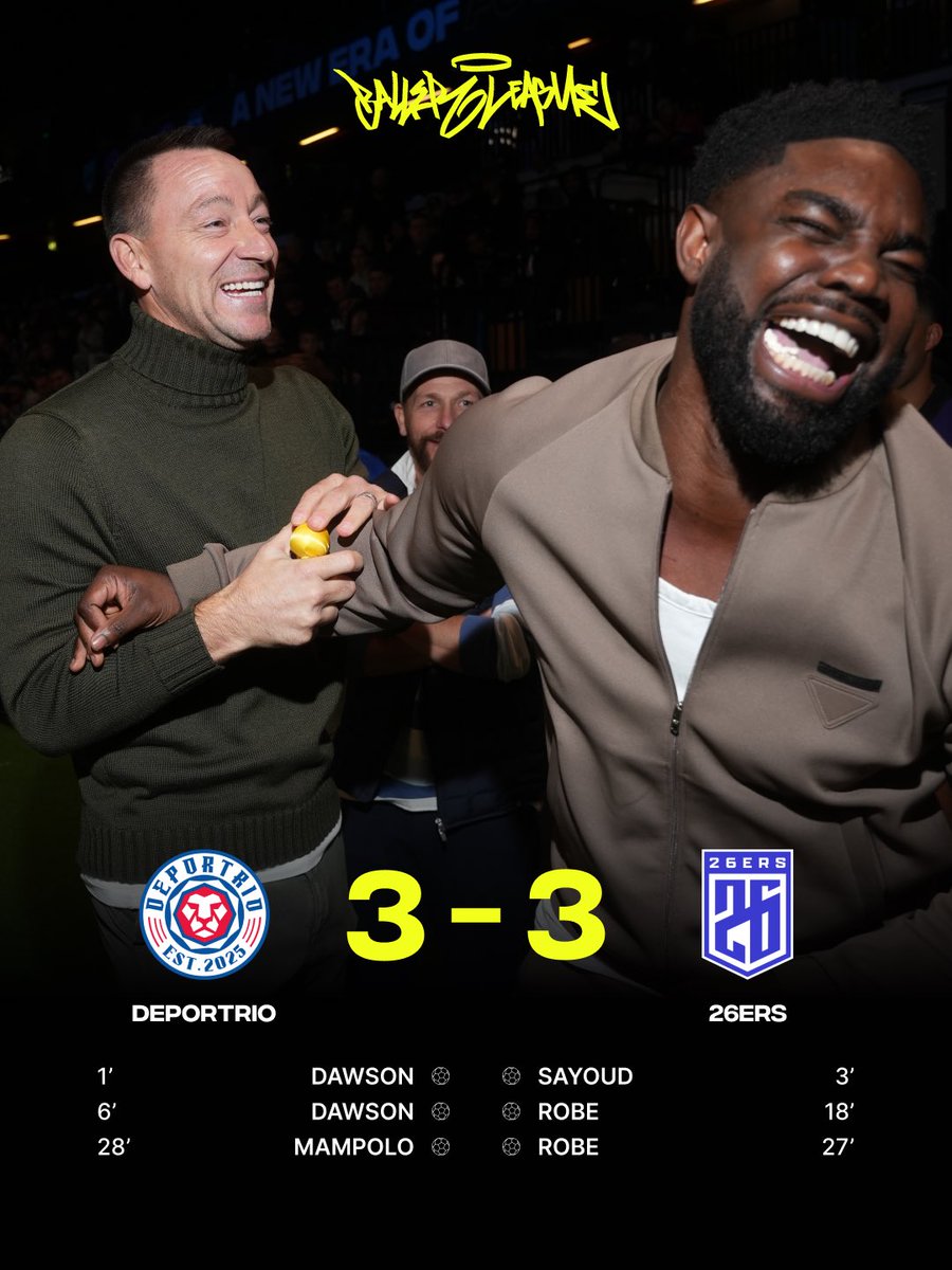 Points shared between the football greats 🤝