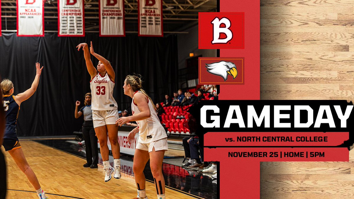 WBB GAMEDAY🏀

🆚North Central College
🕔5PM
📍Rice Center

<a href="/benuwbb/">BenU Women's BBall</a> 

WATCH: benueagles.com/sports/2019/8/…