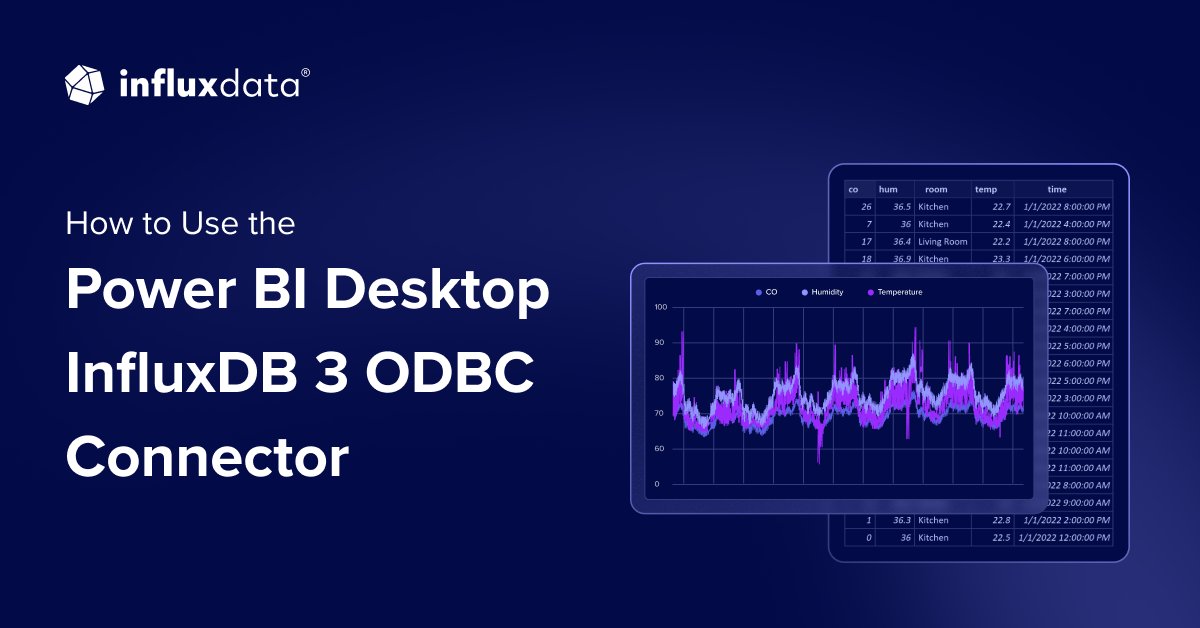 InfluxDB's tweet image. Power BI users can now connect to #InfluxDB 3 with our new ODBC connector!

Query your time series data directly and build visualizations without the headache. 

This guide covers setup, Docker configs, and getting your first visualization running. → bit.ly/3X8ezV3