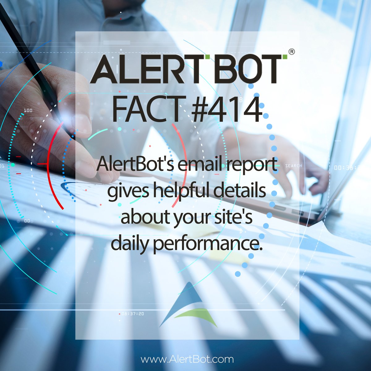 AlertBot's tweet image. AlertBot Fact #414 - AlertBot&apos;s email report gives helpful details about your site&apos;s daily performance.

Try our services free today at AlertBot.com!

#blackfriday #emailreports #webperf #websitemonitoring
