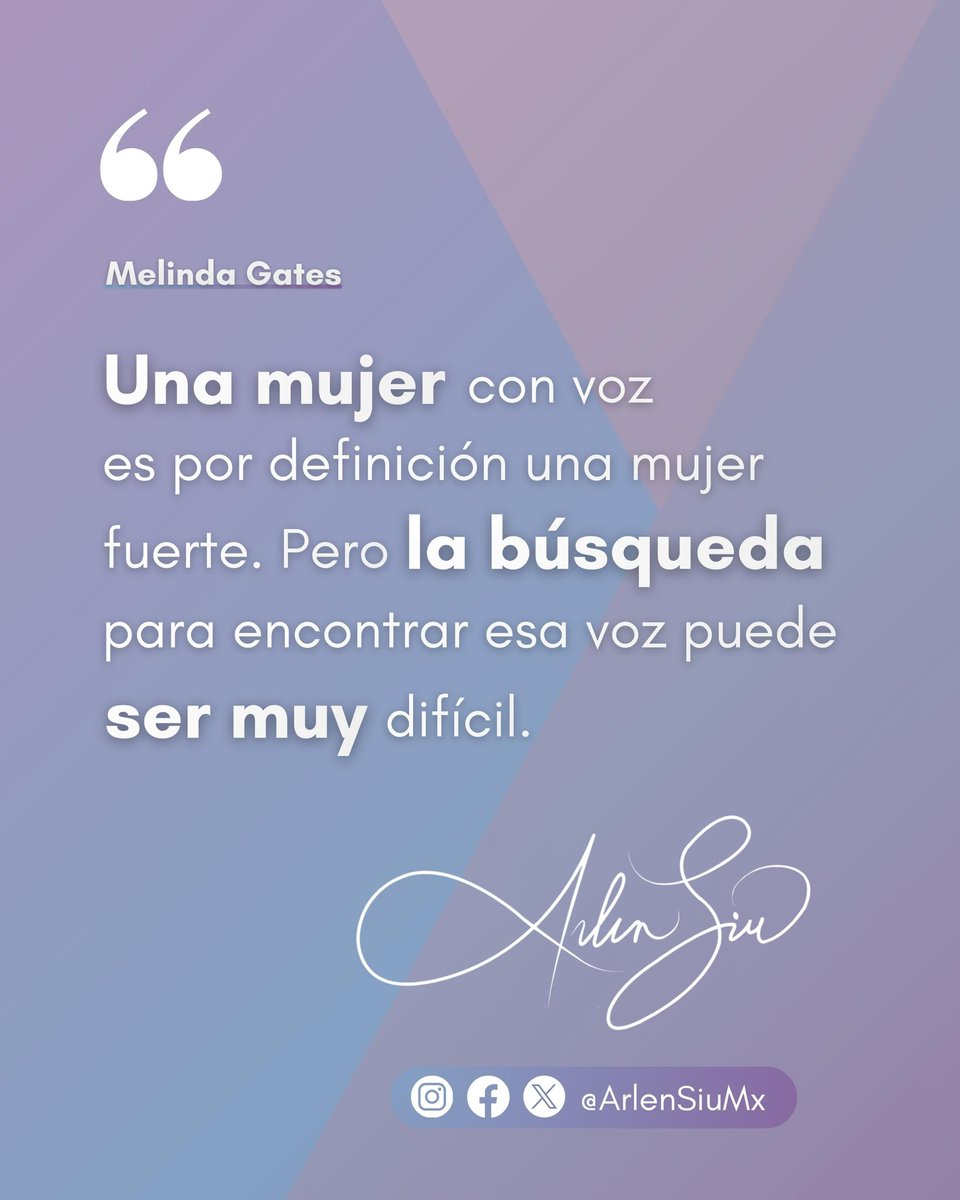🎙️”Las mujeres debemos tener el objetivo y la misión de mejorar las condiciones de las niñas y de las nuevas generaciones desde nuestra trinchera. 

💡Que sea un extraordinario inicio de semana y un lunes 
#ArlenSiuMx 🫶🏻💜
#MagistradaElectoral ⚖️ 🗳️
#DerechosPoliticosDeLaMujer
