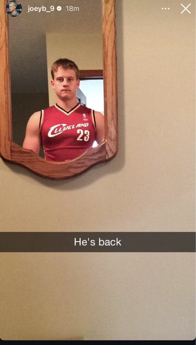 Statement from Joe Burrow ahead of his pending return for Thursday’s game against the Ravens (via IG):