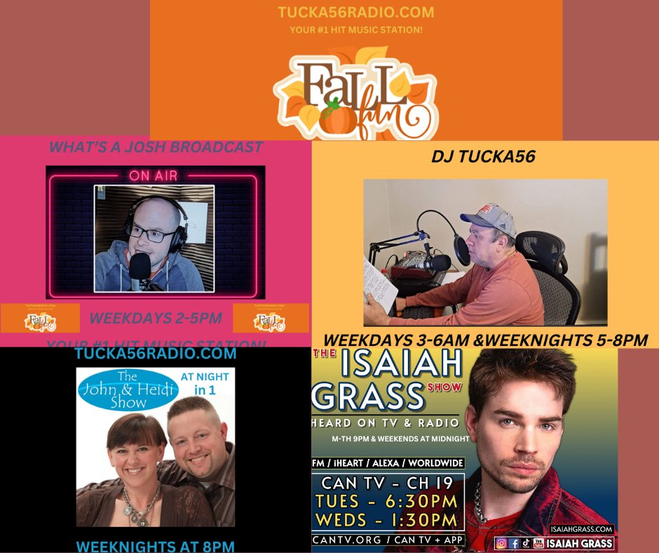 RadioTucka56's tweet image. #LISTENLIVE #TUCKA56RADIO #FallFun
I&apos;m listening to Whats A Josh Broadcast 2-5pm   on #TUCKA56RADIO on the Get Me Radio! platform 
(Stream ＆request is here👇🏻)
 🔗 getme.radio/tucka56radio  via @getmeradio
or tucka56radio.com
 #HitMusicStation #BTSSpotlight #TravisJapan