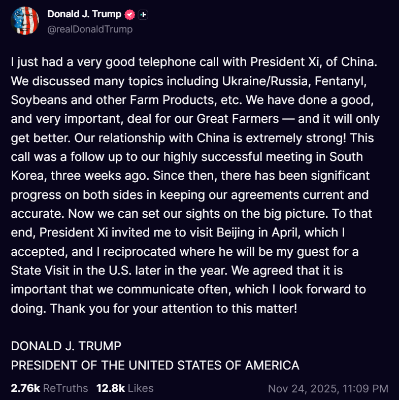 CryptoNewsHntrs's tweet photo. 🇺🇸 PRESIDENT TRUMP SAYS:

“OUR RELATIONSHIP WITH CHINA IS EXTREMELY STRONG!”

#Trump #China #USChinaRelations #StrongRelationship #ForeignPolicy https://t.co/Inpi4iolv2