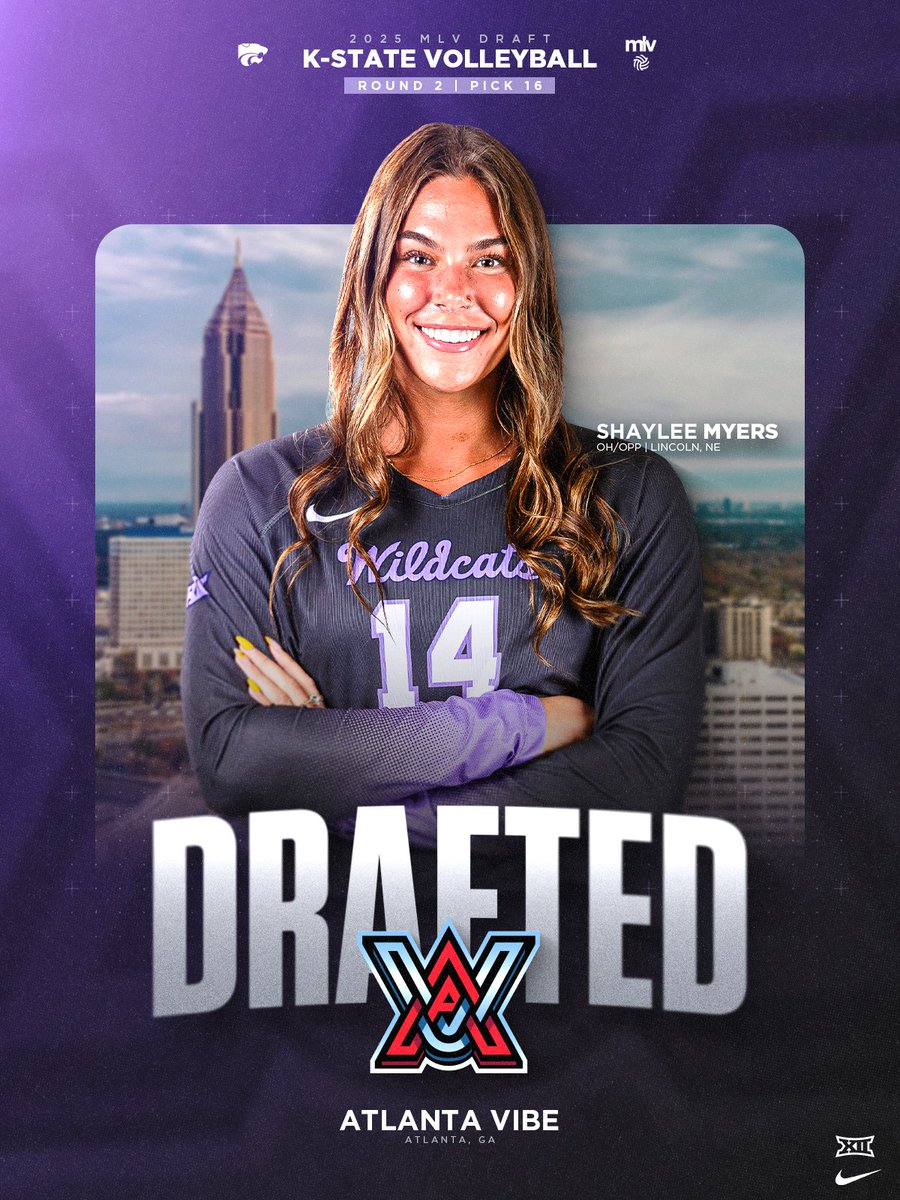 KStateVB's tweet image. Shaylee is heading to Atlanta‼️

#MLVDraft x #EMAW👌