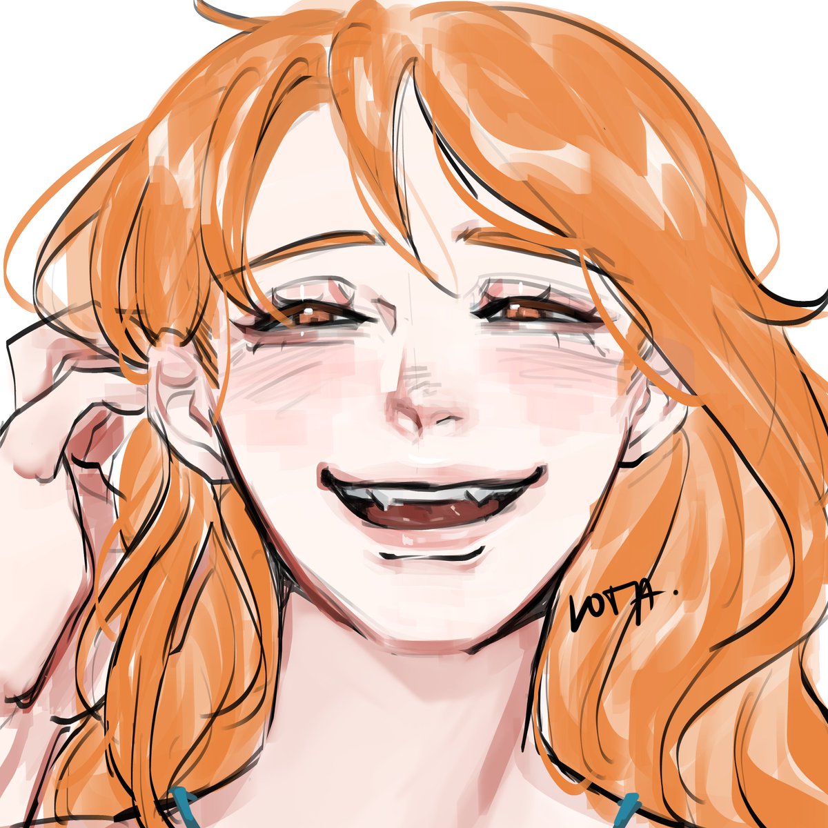 votaeto_'s tweet image. is that the kid from the milk carton? 🍊 #ナミ #OnePiece #Nami