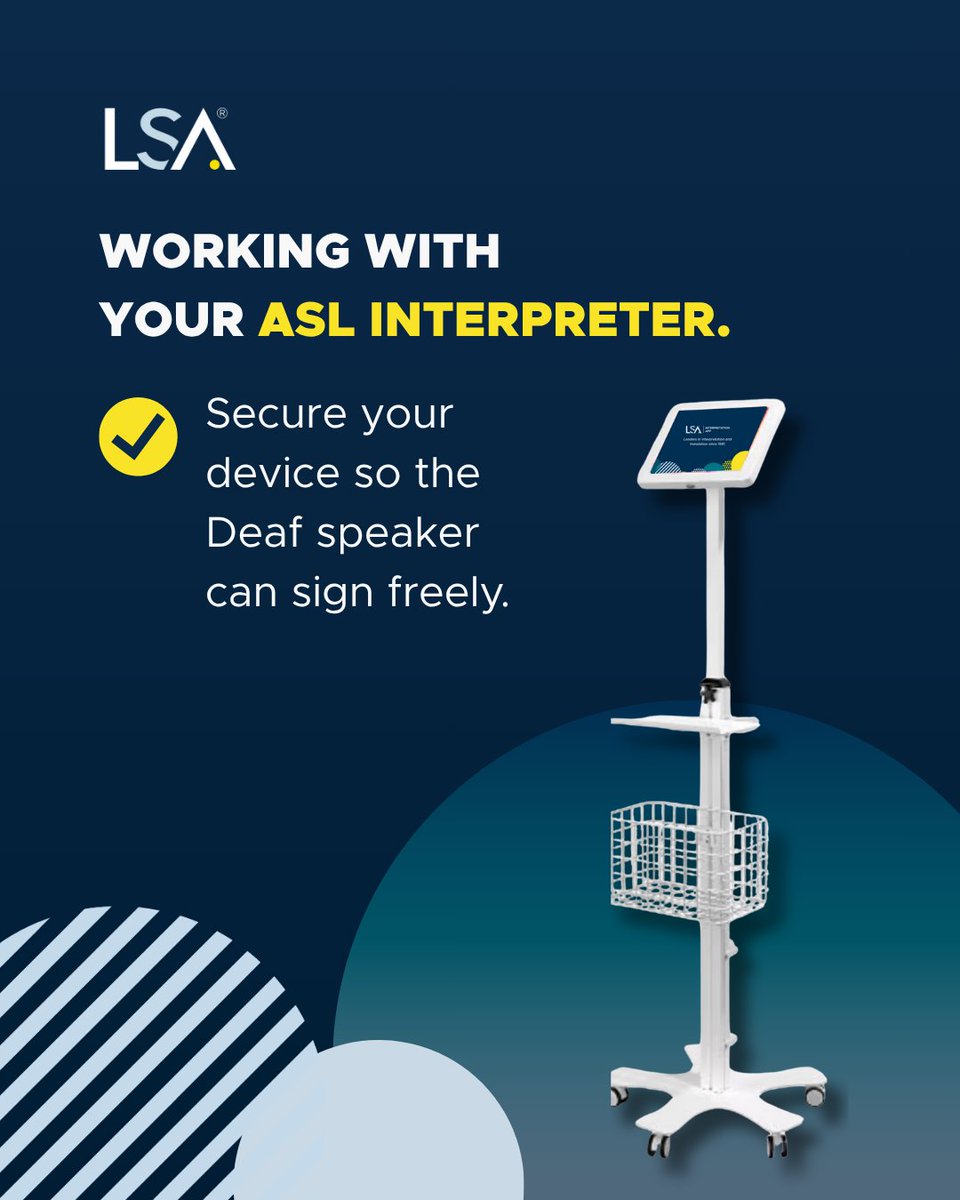 LSAWeb's tweet image. Partner with an organization that can help you overcome language barriers and deliver exceptional service, regardless of the language 👉 okt.to/m97U0g

#LanguageAccess #ASL #DeafCommunity #ClientTips #Interpretation #LSA