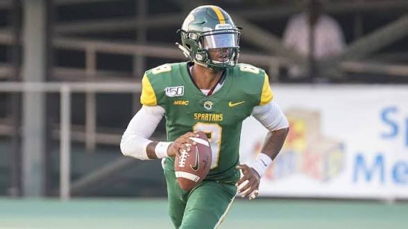 Golmond23's tweet image. After conversations with @coachbshep and @MichaelVick, I’m blessed to recieve a division 1 offer from Norfolk State. @denhamspringsFB @BrettBeard92 @CoachRFournier @CoachReeves9 @CoachJoe_Ryan @CoachBryanBerry @UdregoG @sayyyTwinn @RecruitLouisian