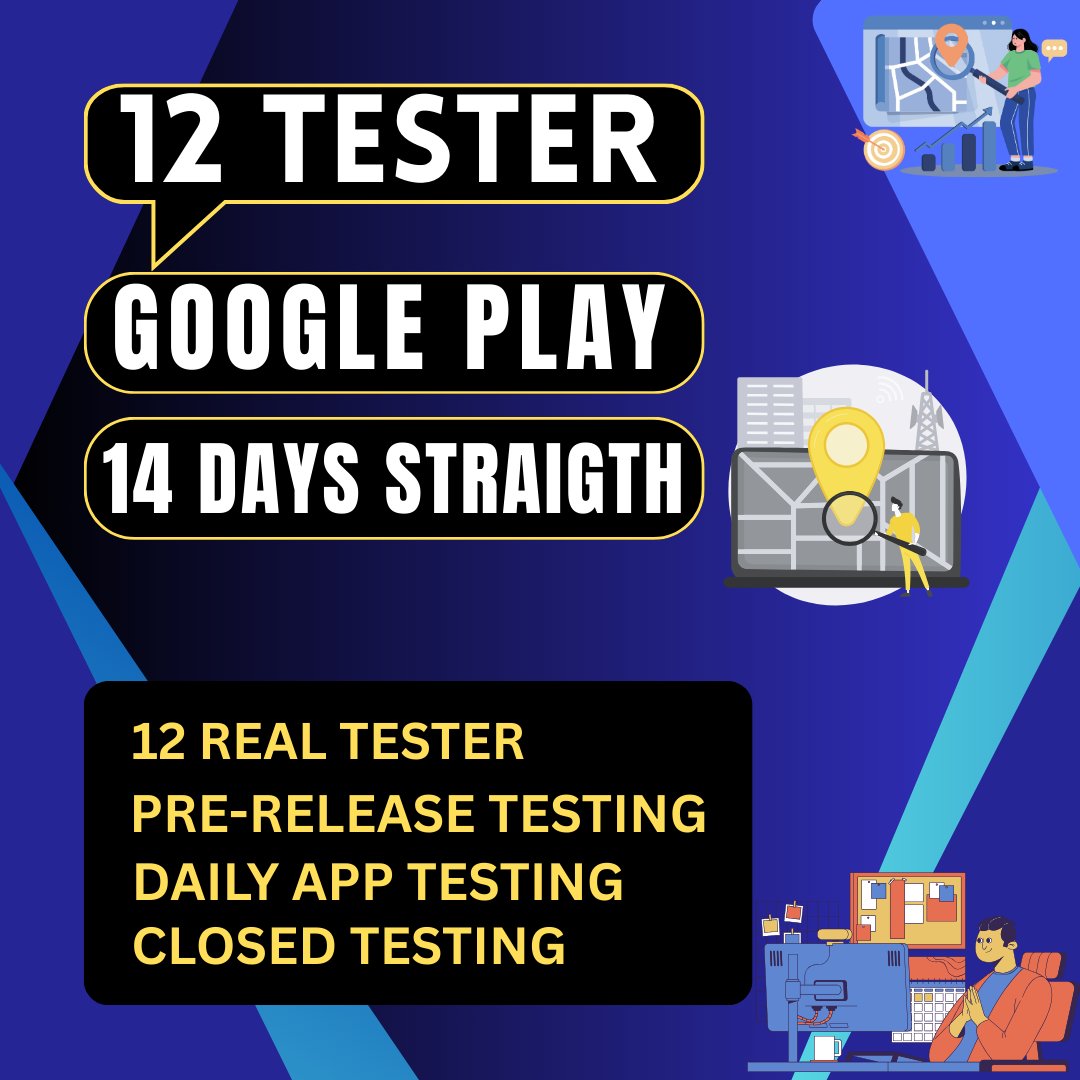mst_repa's tweet image. Are you looking to test your app thoroughly to meet the 12 Tester Requirements for publishing on the Google Play Console?

➡️ Visit Now: fiverr.com/s/Zmvpyek

#12testersGooglePlay 
#12testers
#Comey
#Thanksgiving
#Pentagon
#JimmyCliff
#WooSoxWishList