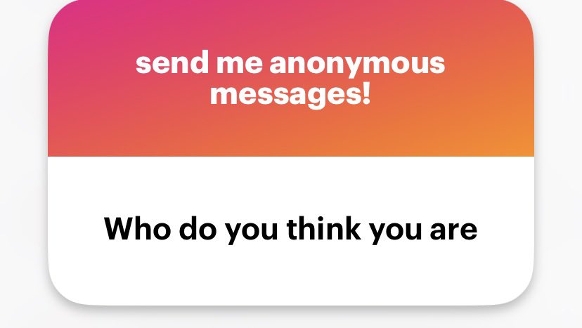 who do you think you are?
running around leaving scars 
collecting your jar of hearts
tearing love apart

ngl.link/femdasuwu