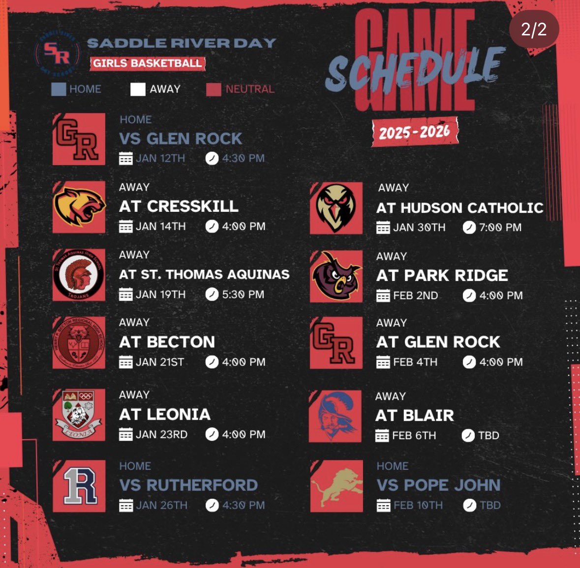 Matt8Emily's tweet image. Here is my schedule for the 25-26 season. Super excited to play with my new teammates! Come check us out!@Corey_Taite02 @TeamSharp23 @NJLadiesHoops @PGHNewJersey