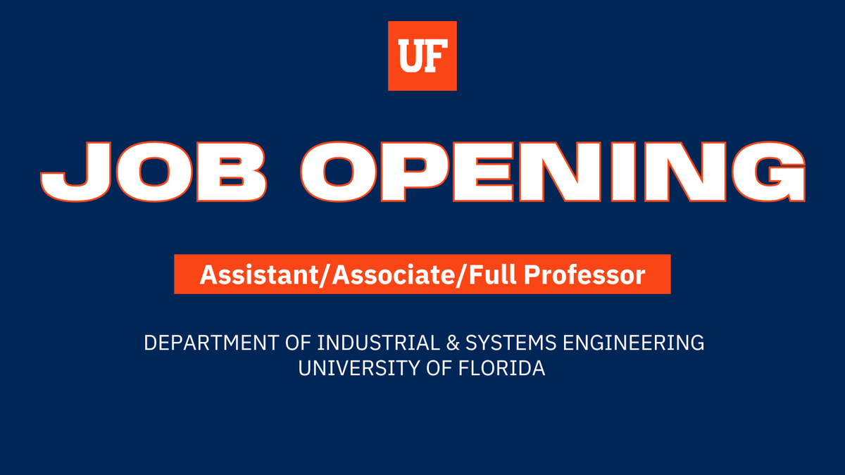 UF Industrial and Systems Engineering tweet media