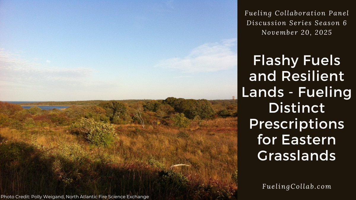 FireScienceGOV's tweet image. The Fueling Collaboration Panel Discussion Series kicked off last week with an engaging talk on grasslands. The series is a joint venture between six of the Joint #FireScience Program's Fire Science Exchange Networks. To watch the recorded session visit FuelingCollab.com