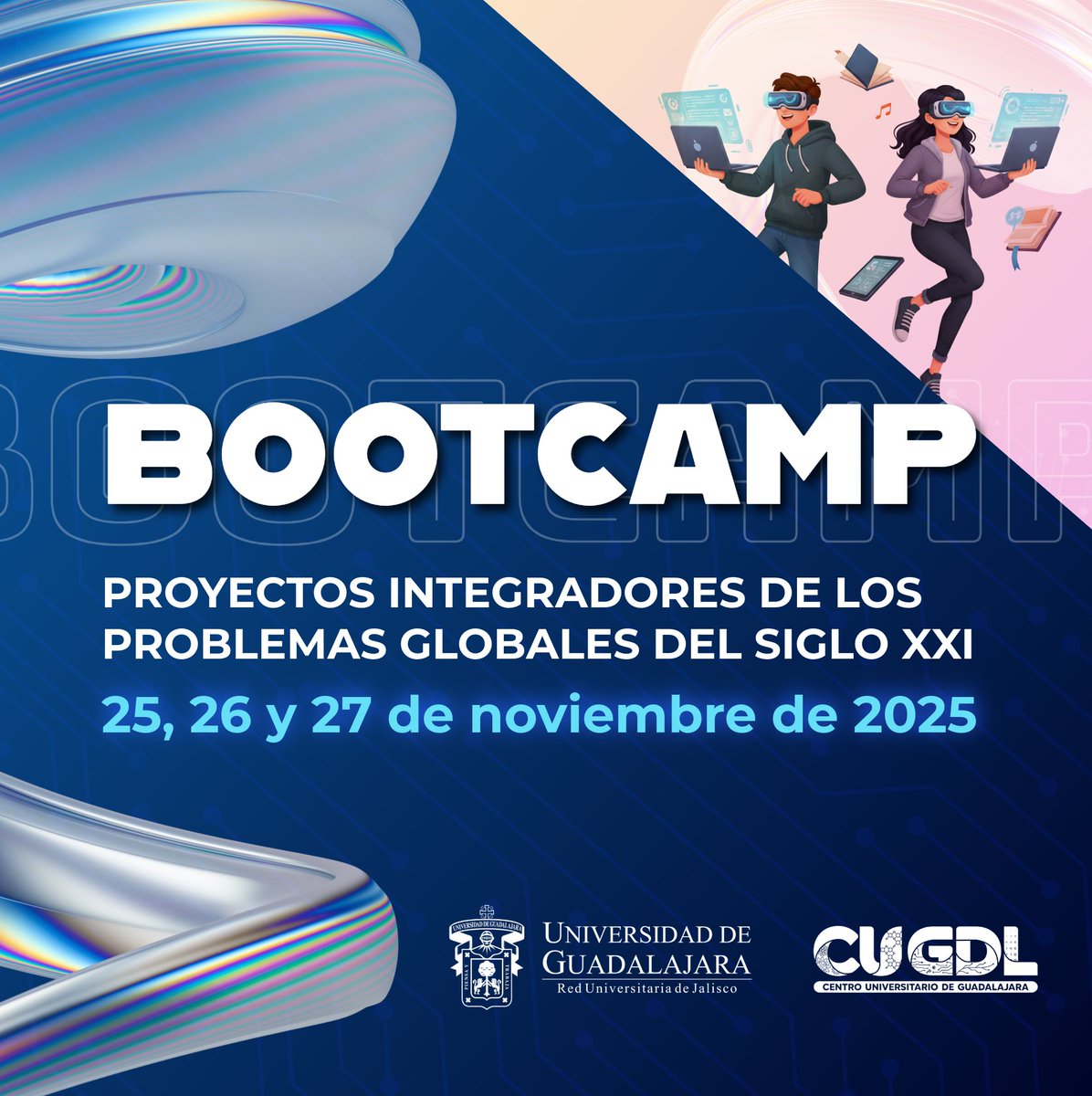 cugdl_udg's tweet image. Mañana comienza el Bootcamp, el espacio donde la imaginación se vuelve estrategia y las causas globales encuentran respuesta en manos jóvenes.

Agenda 2030 en el corazón. Innovación en cada paso. 💫📘🌍
